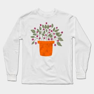 Purple  sunshine flower pot Long Sleeve T-Shirt